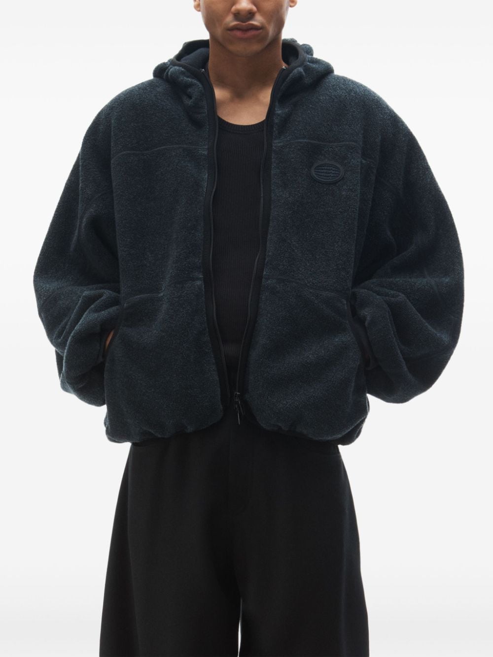 Alexander Wang Katoenen hoodie met rits - Blauw