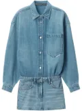 Alexander Wang long-sleeved shirt dress - Blue