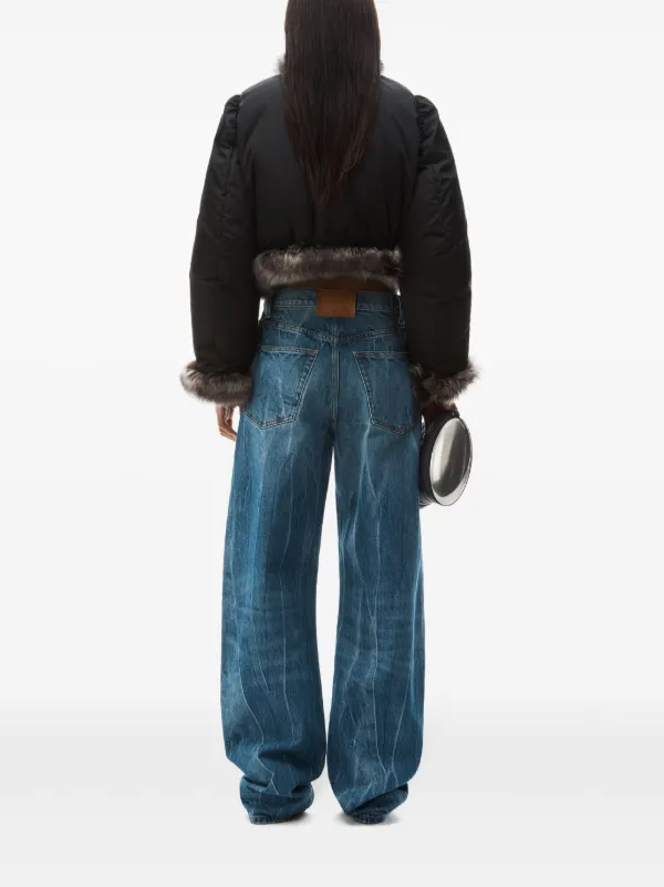 Alexander Wang ロゴパッチ ジーンズ | ブルー | FARFETCH JP