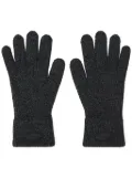 Alexander Wang logo-patch gloves - Black