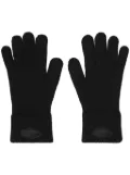 Alexander Wang logo-patch gloves - Black