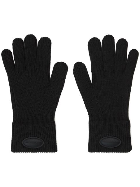 Alexander Wang logo-patch gloves Women