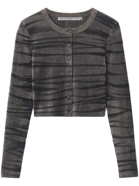 Alexander Wang animal-print crew-neck cardigan Women