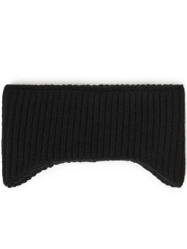 送関込☆Alexander Wang ロゴパッチ リブニット ビーニー Alexander Wang ロゴパッチ ビーニー | ブラック | FARFETCH JP
