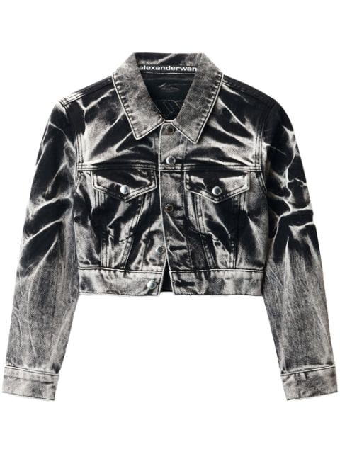 Alexander Wang blade-logo denim jacket