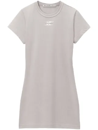 【関税&送料込】Alexanderwang.T Dress Alexander Wang Shrunken Mini T-shirt Dress | Grey | FARFETCH