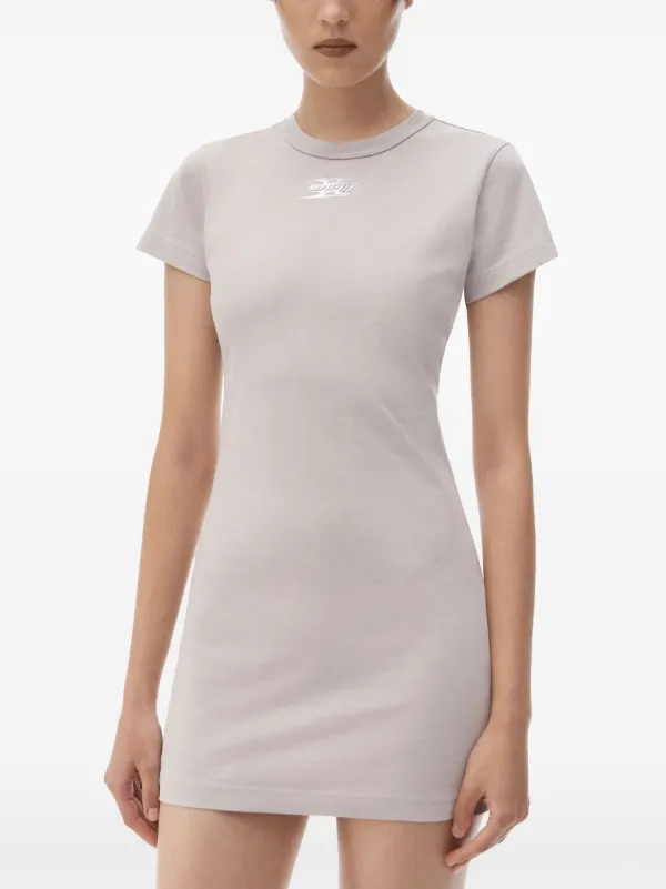 || SALE || Alexander Wang.T >> Shrunken ミニドレス Alexander Wang Shrunken Mini T-shirt Dress | Neutrals | FARFETCH