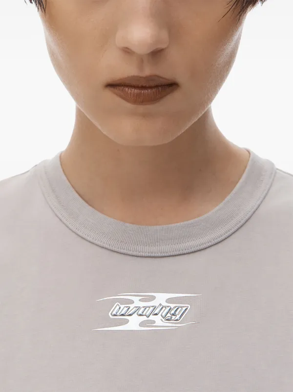 Alexander Wang Shrunken Mini T-shirt Dress | Neutrals | FARFETCH
