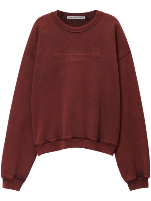 Affordable Alexander Wang logo-embossed sweatshirt Women