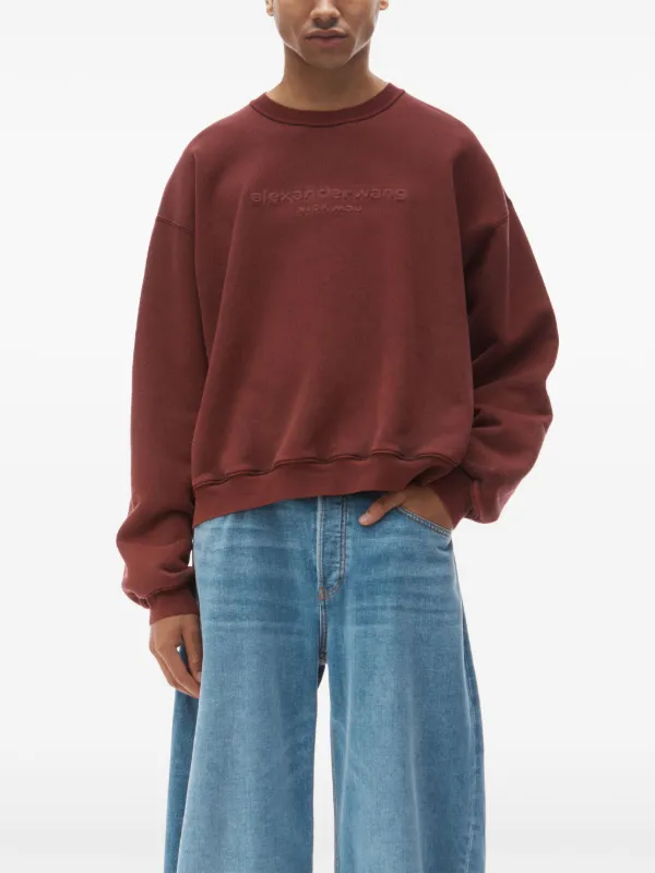 Alexander Wang ロゴ スウェットシャツ | レッド | FARFETCH JP