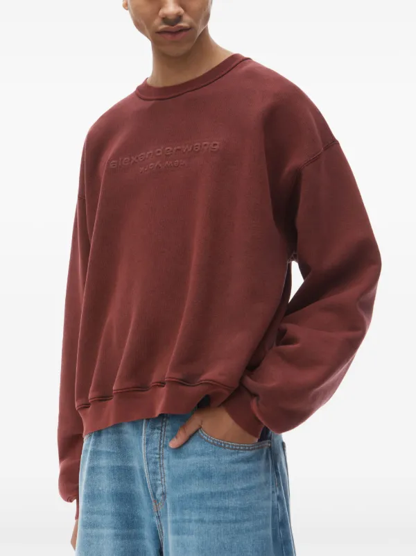 Alexander Wang ロゴ スウェットシャツ | レッド | FARFETCH JP