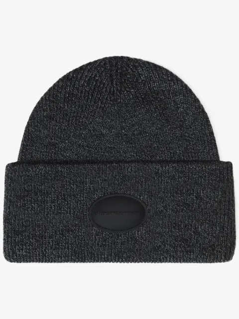 Alexander Wang logo-patch beanie 