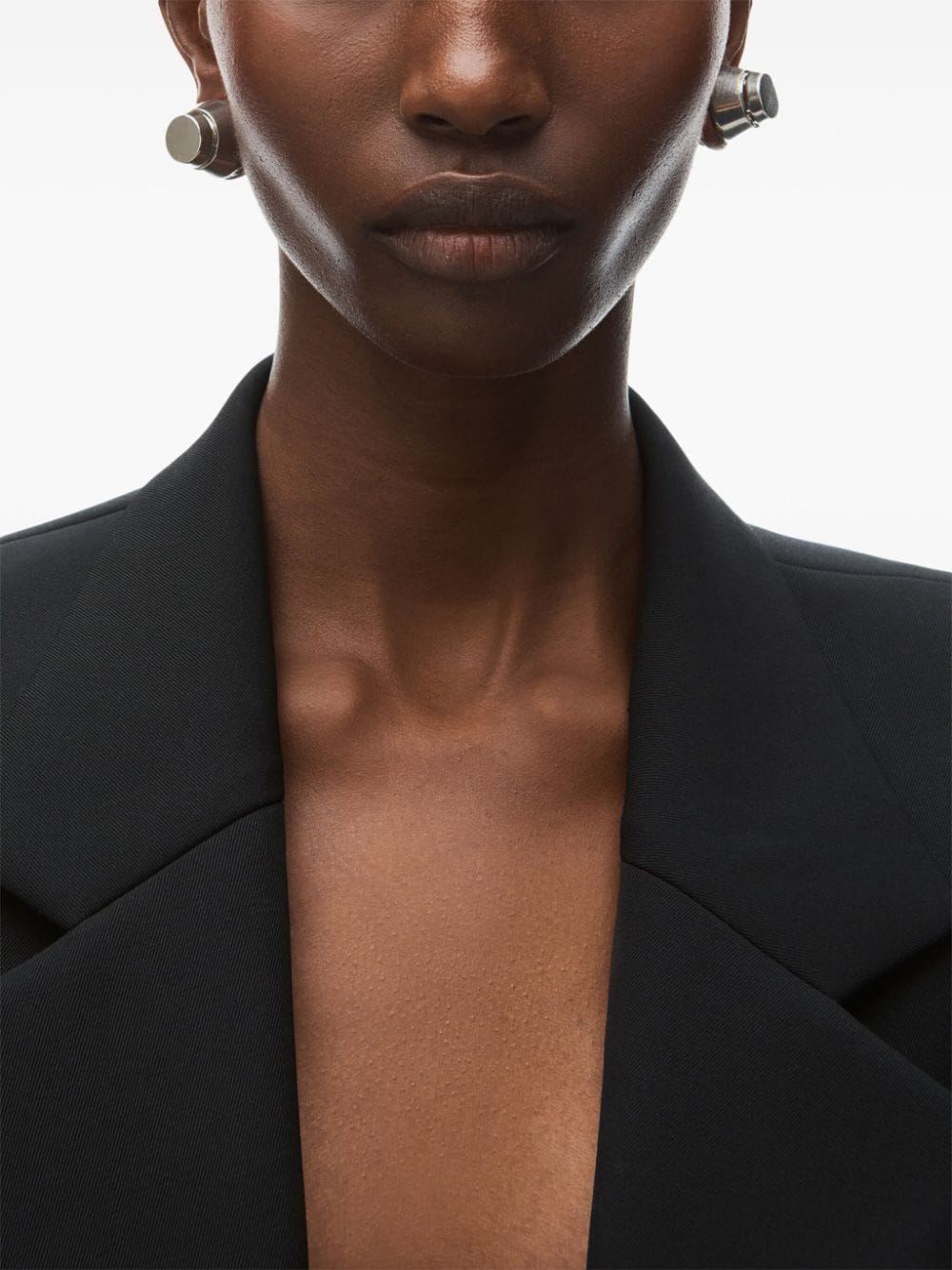 Shop Alexander Wang Cropped Blazer In Black