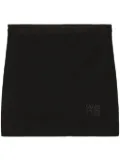 Alexander Wang logo-embossed mini skirt - Black