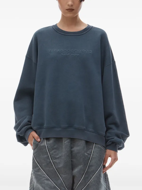 Alexander wang スウェット　限定カラー Alexander Wang ロゴ スウェットシャツ | ブルー | FARFETCH JP