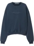 Alexander Wang logo-embossed sweatshirt - Blue