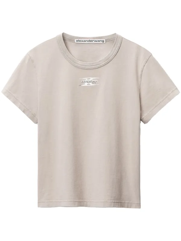 Alexander Wang ロゴ Tシャツ | ニュートラル | FARFETCH JP