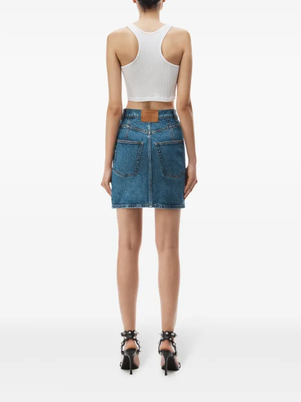 ミニスカート Alexander Wang Denim Mini Skirt Alexander Wang Denim Mini Skirt | Blue | FARFETCH JO