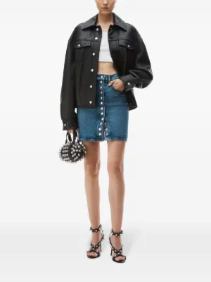 ALEXANDER WANG レザー アシンメトリースカート（Alexander Wang