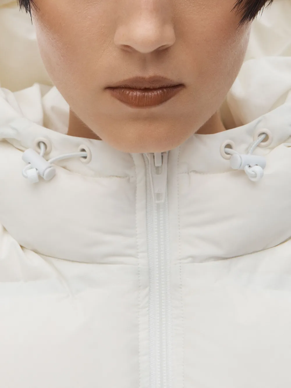 Alexander Wang Cropped donsjack Wit