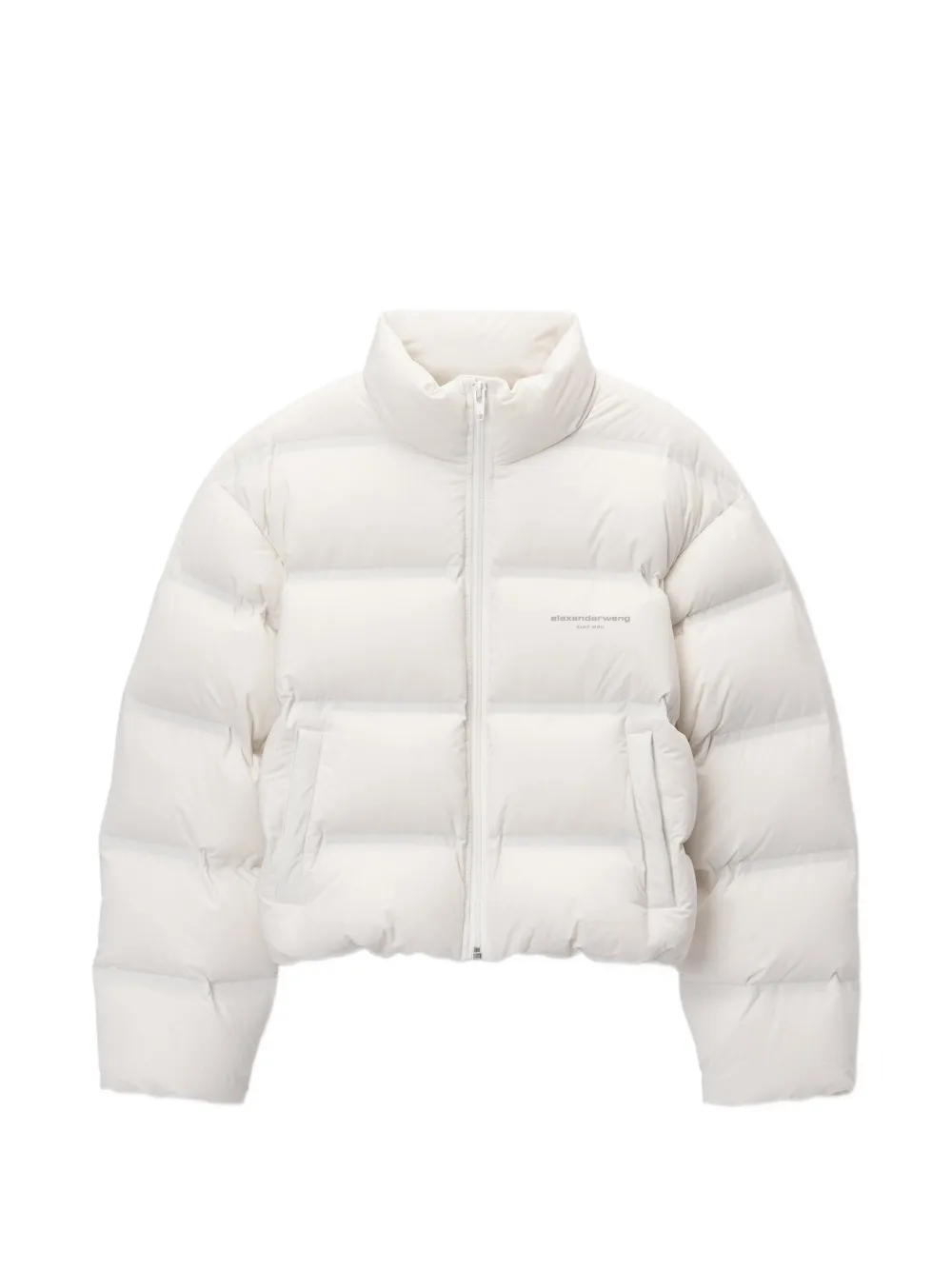 Alexander Wang Donsjack met DG-logo en jacquard Wit