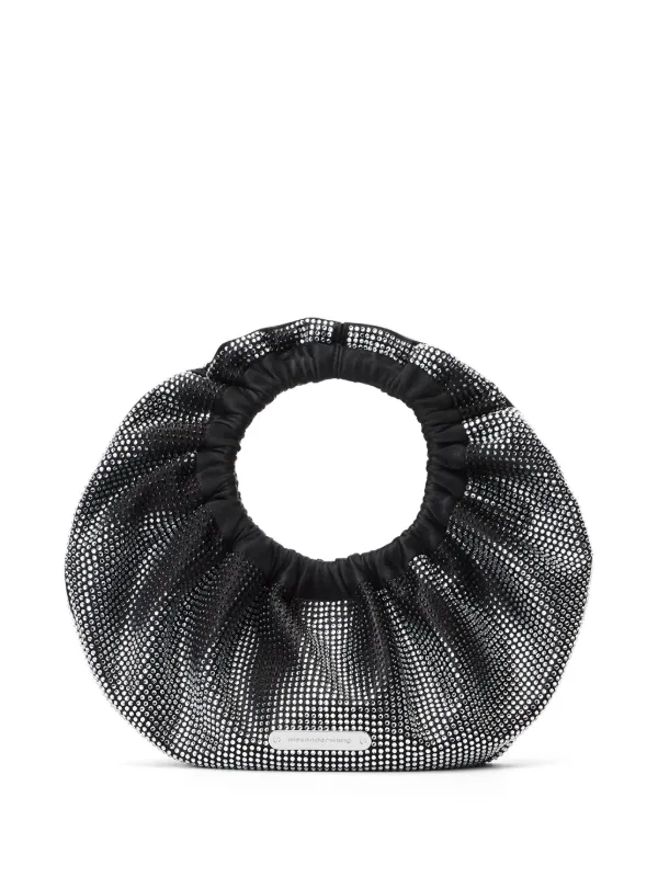 トートバッグ ALEXANDER WANG Black Fabric Crescent Small Handbag Alexander Wang Small Crescent Tote Bag | Black | FARFETCH CA