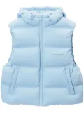 Alexander Wang logo-jacquard padded gilet - Blue