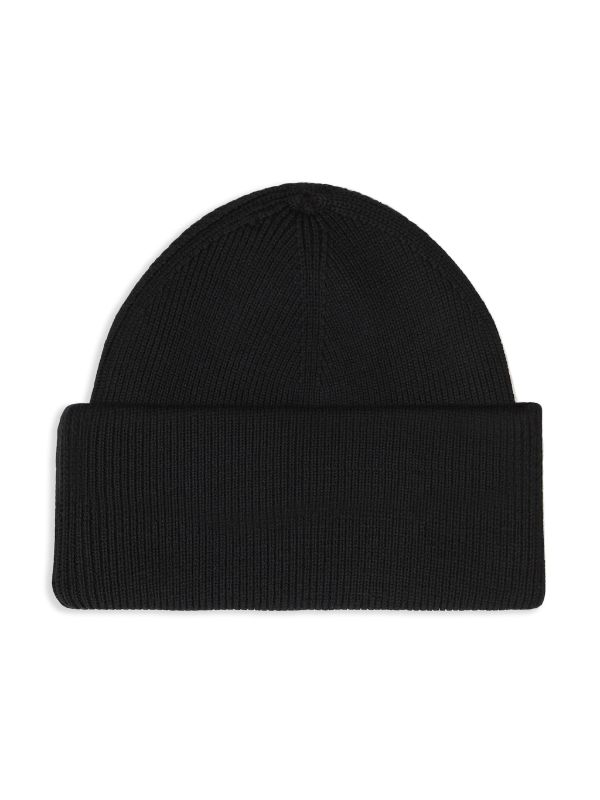 Alexander Wang logo-patch Beanie | Black | FARFETCH AO