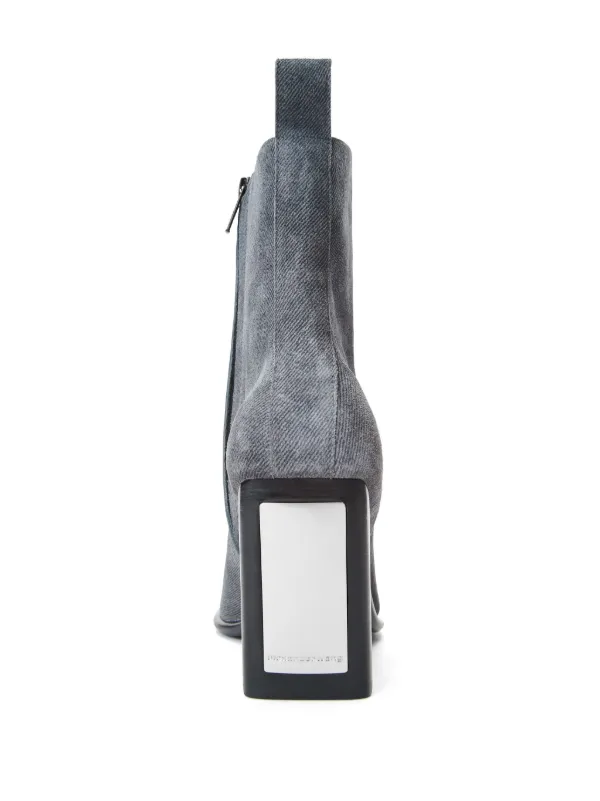 Alexander Wang 95mm Throttle Ankle Boots | Grey | FARFETCH