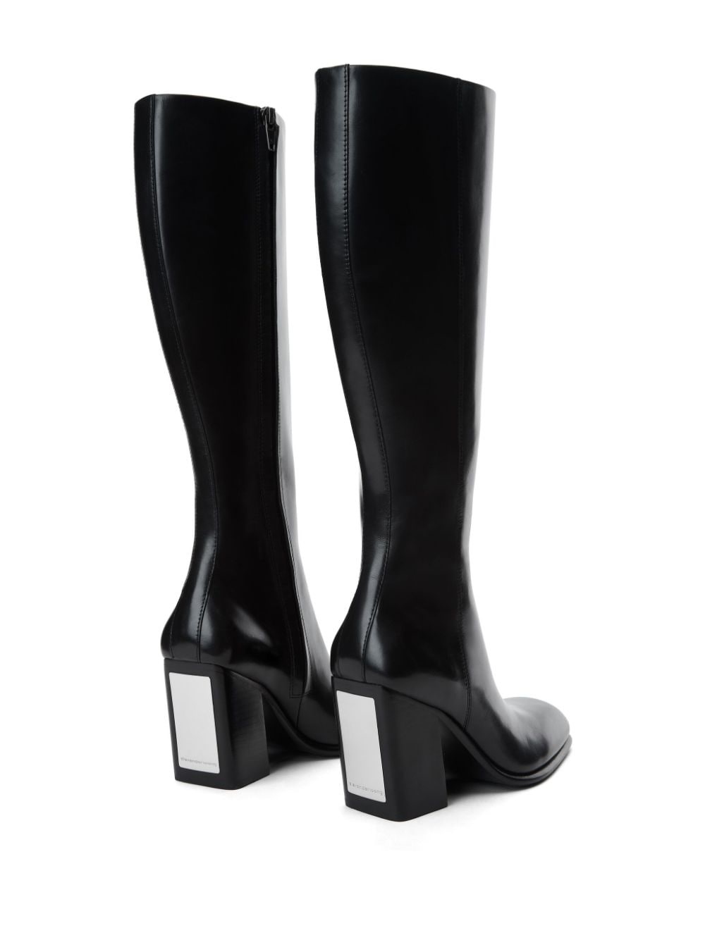 Shop Alexander Wang 95mm Throttle Knee-high Boot In Black