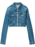 Alexander Wang Shrunken denim jacket - Blue