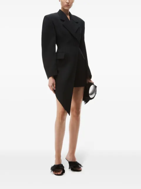 Alexander Wang asymmetric blazer wool-twill mini dress 1WC4246697001 - 1