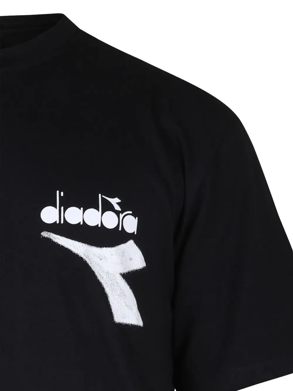 Diadora Junior T-shirt met logoprint Zwart