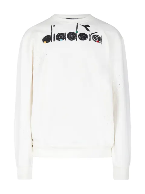 Diadora Junior logo-print sweatshirt