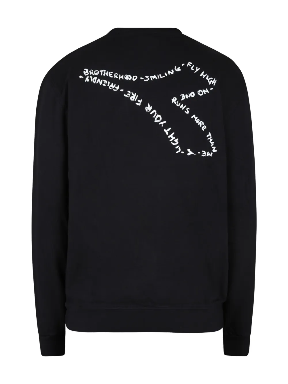 Diadora Junior Sweater met logoprint Zwart