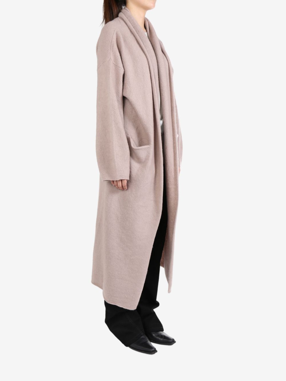 Frenckenberger cashmere cardi-coat - Roze