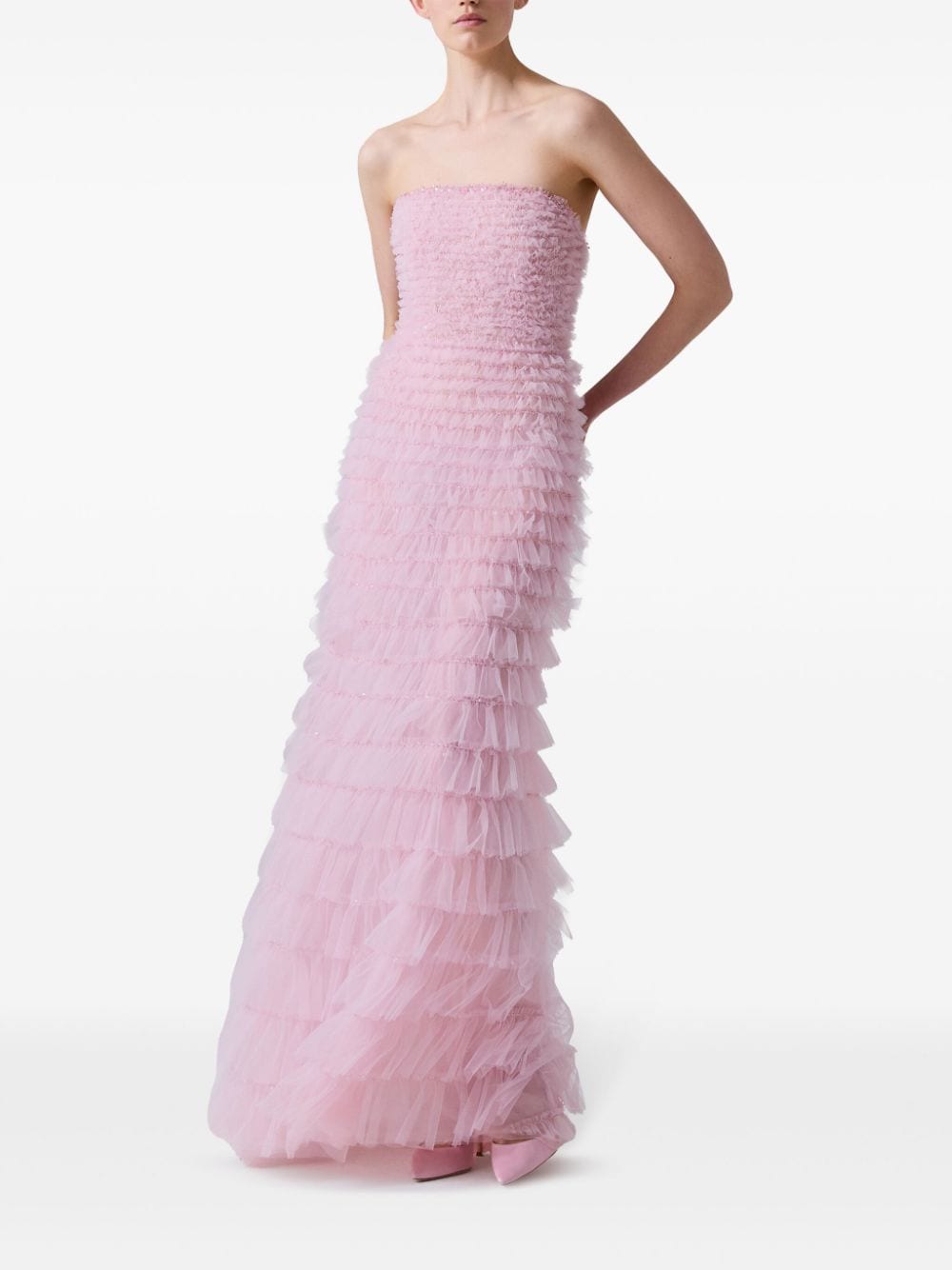 Carolina Herrera Jurk met ruches - Roze