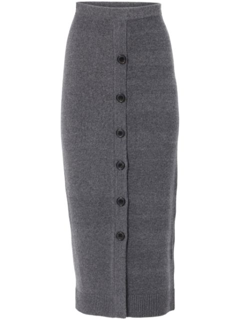 Carolina Herrera buttoned knitted midi skirt Women