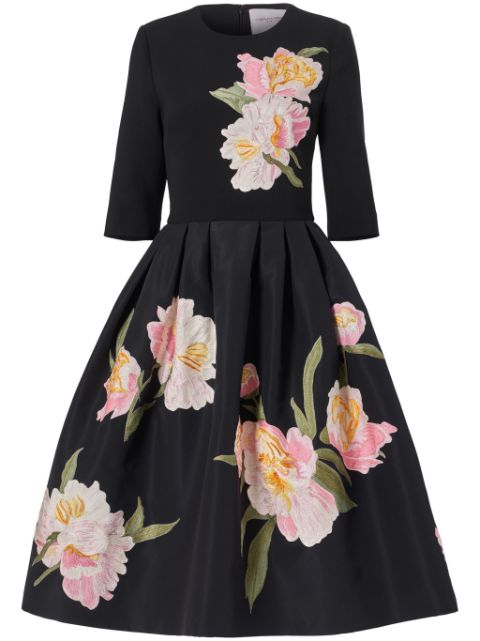 Carolina Herrera floral-embroidered dress Women