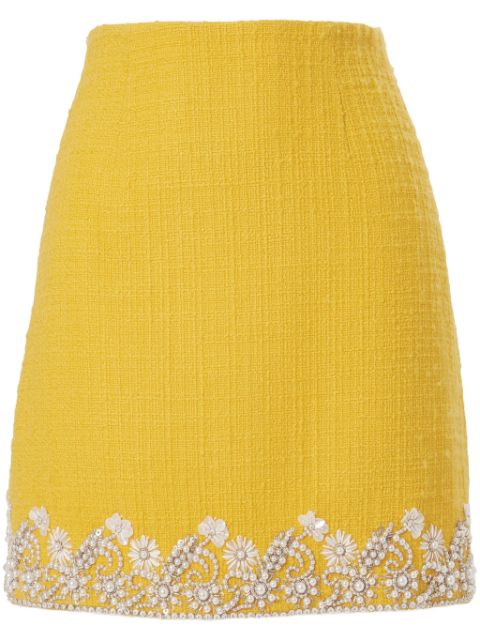 Carolina Herrera floral-embroidery mini skirt Women