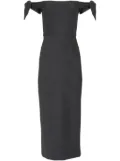 Carolina Herrera off-shoulder midi dress - Black