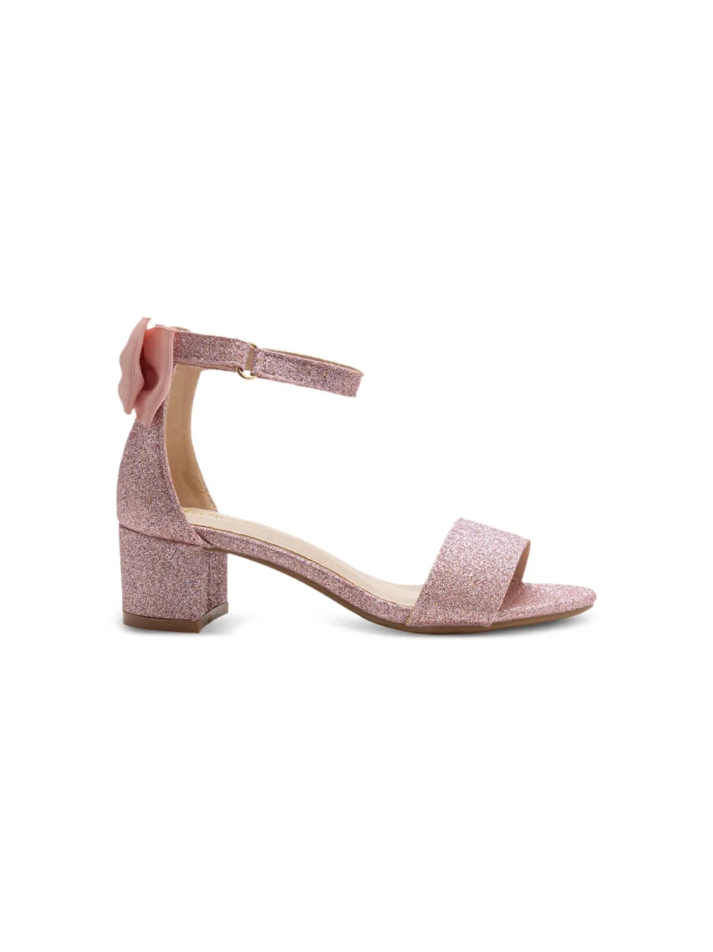 Tulleen glitter block-heels sandals Pink