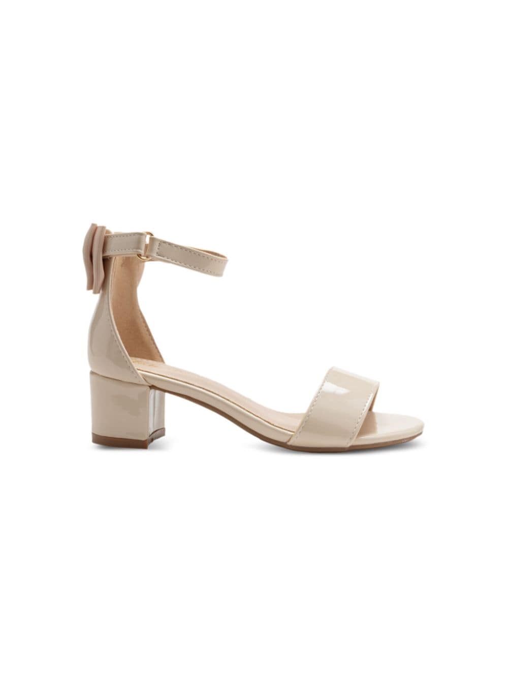 Tulleen patent-finish block-heels sandals - Beige