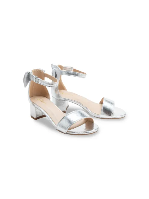 Tulleen metallic-finish block-heels sandals 