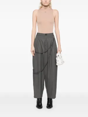 パンツ DARKPARK Women Straight Pants WTR42FAC420072 Gray 3PLEATED WIDE-LEG TROUSERS | YOKE(ヨーク) / パンツ
