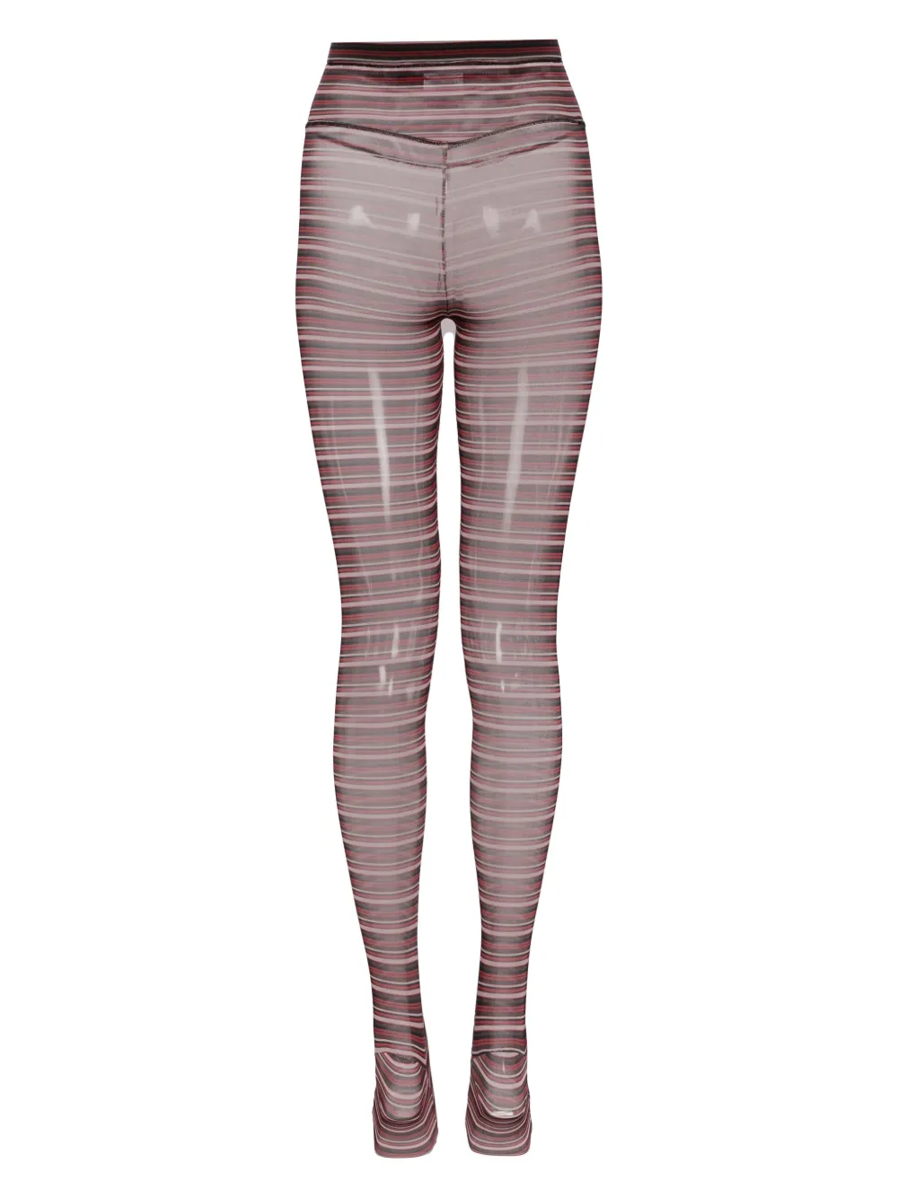 Chopova Lowena Stirrup Mesh Leggings In Red