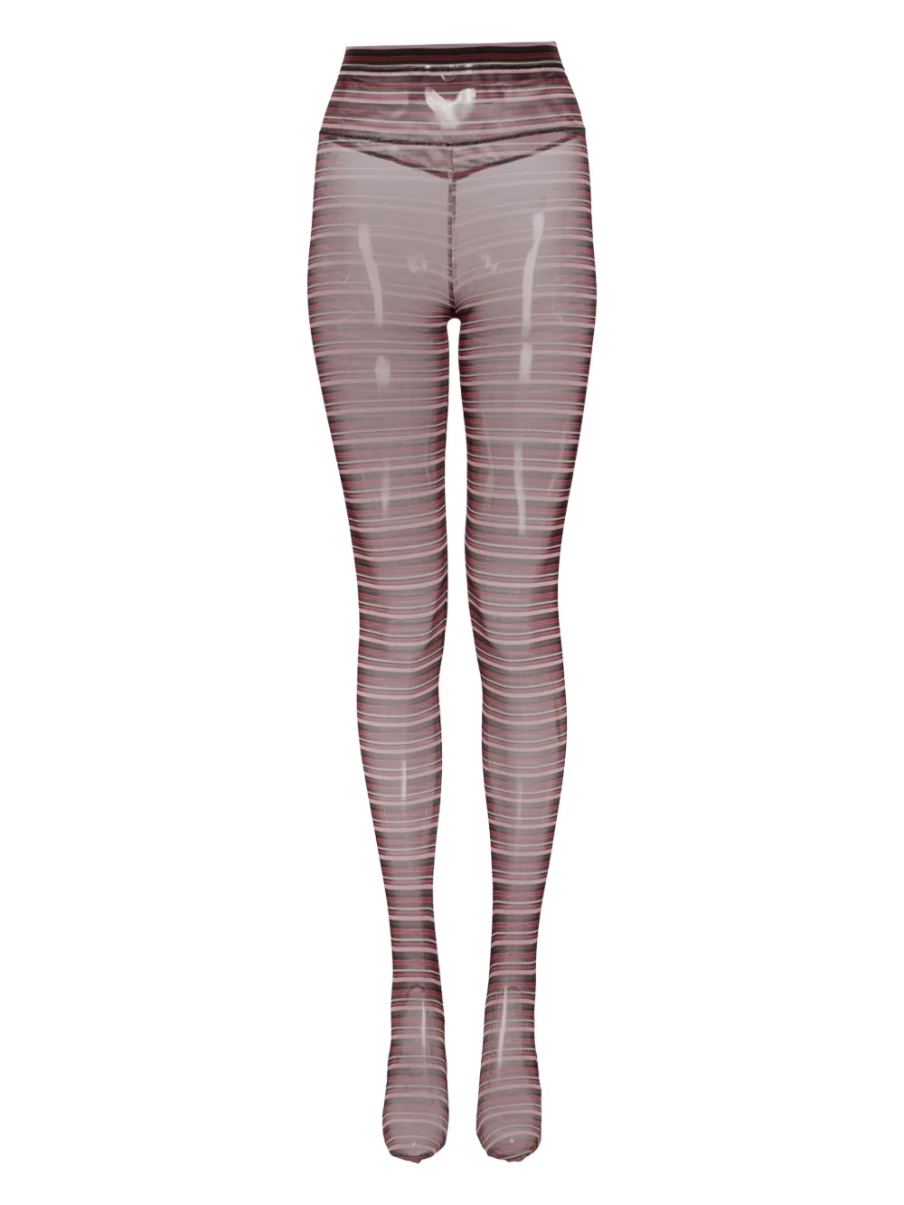 Chopova Lowena Stirrup Mesh Leggings In Red