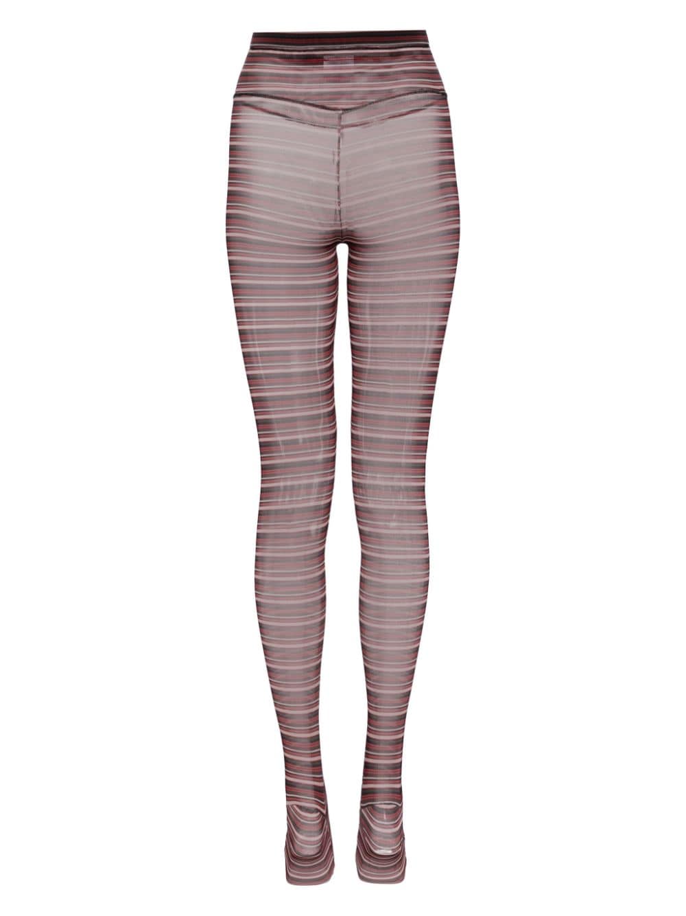 Chopova Lowena Mesh stirrup legging - Rood