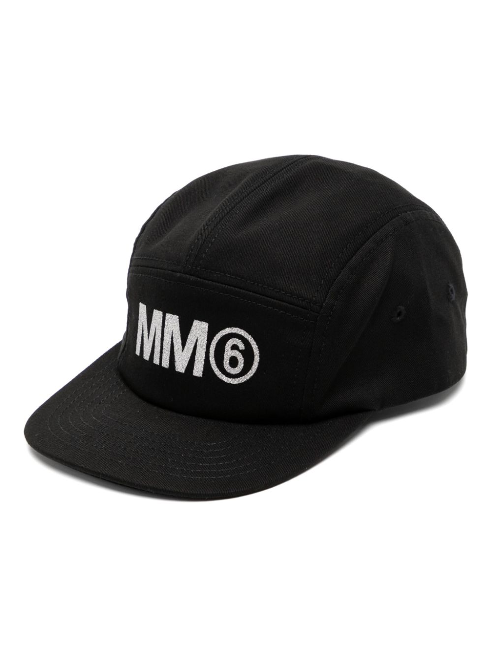 MM6 Maison Margiela Kids logo-print cap - Black