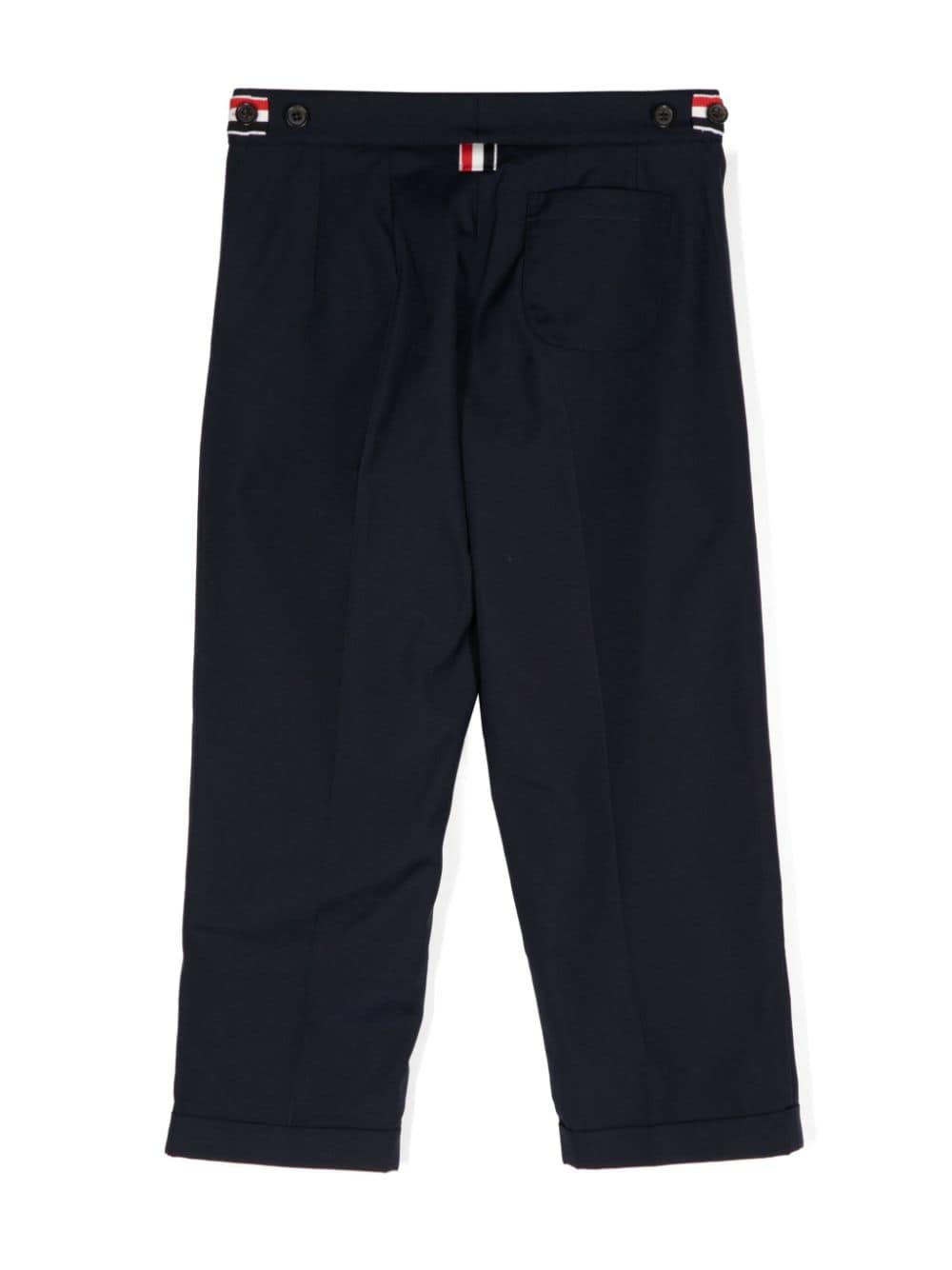 Thom Browne Kids Pantalon met RWB-streep - Blauw